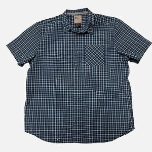 5.11 Tactical Blue Plaid Snap Buttons Short Sleeve Shirt Size XL